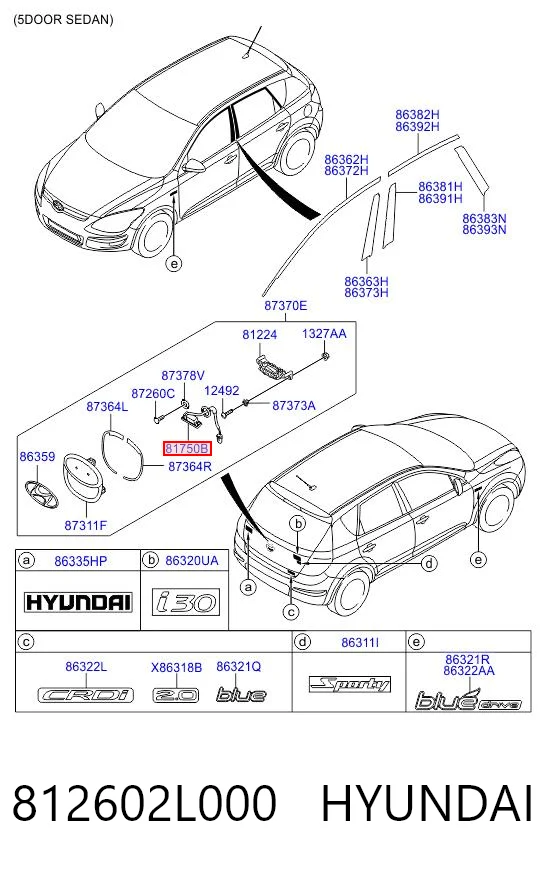 812602L000 Hyundai/Kia 