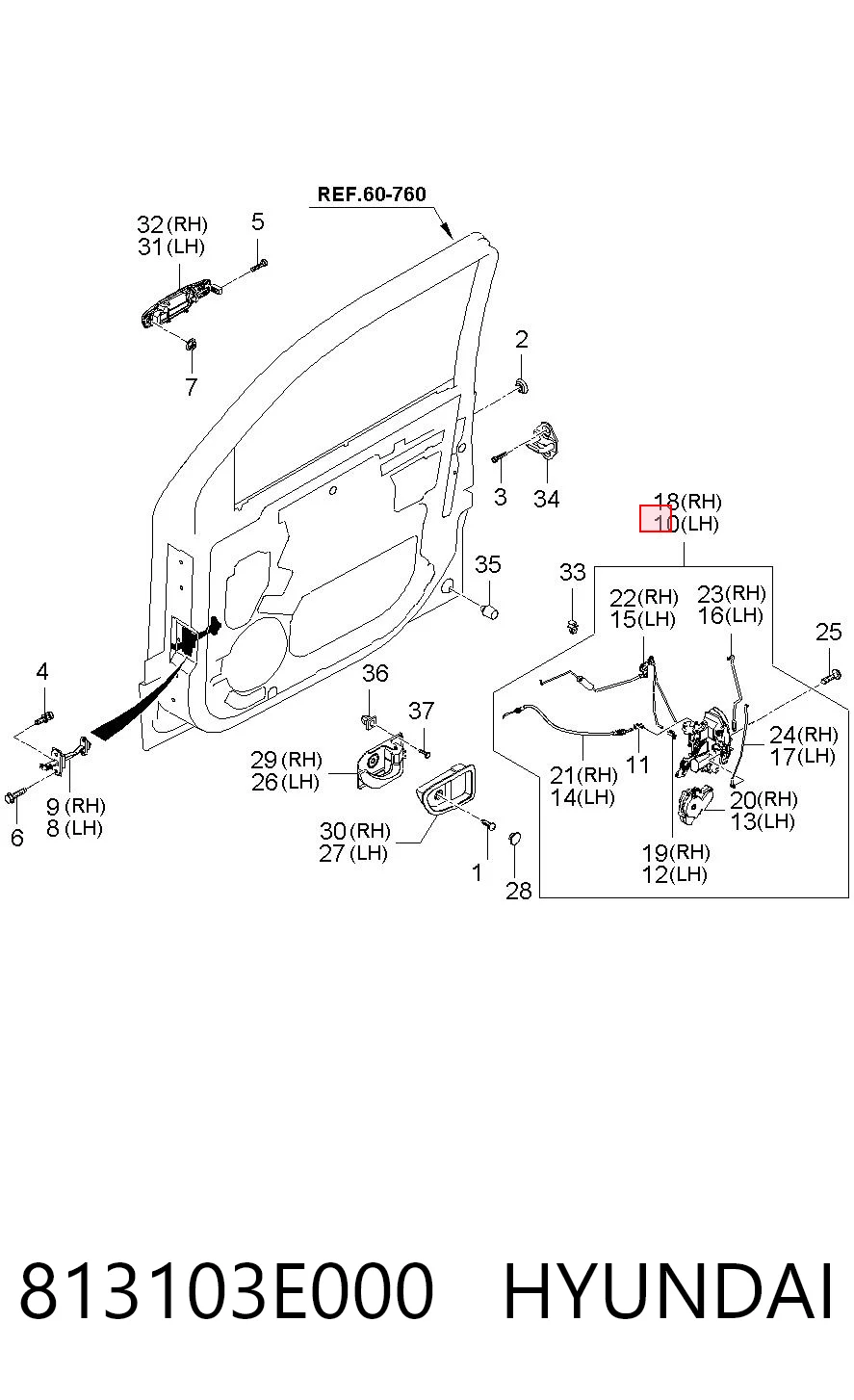 813103E000 Hyundai/Kia