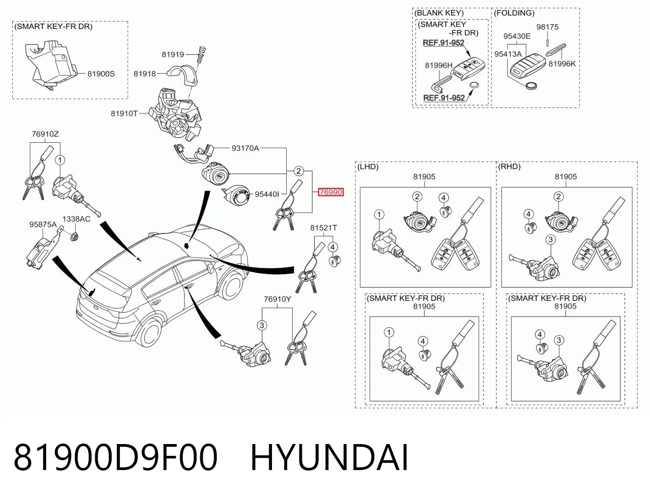 81900D9F00 Hyundai/Kia