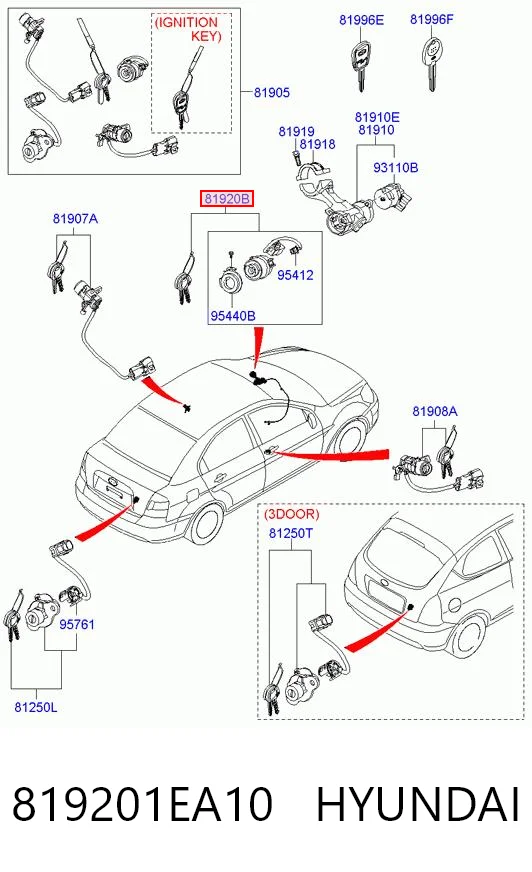 Kupić Stacyjka zapłonowa Hyundai Accent III MC w dobrej cenie
