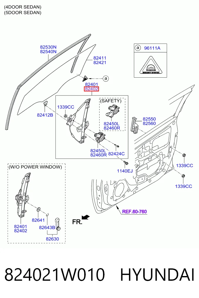 Mechanizm podnoszenia szyby drzwi przednich prawych KIA Rio III sedana (UB) (2010 - 2017) cena, od 72,73 USD