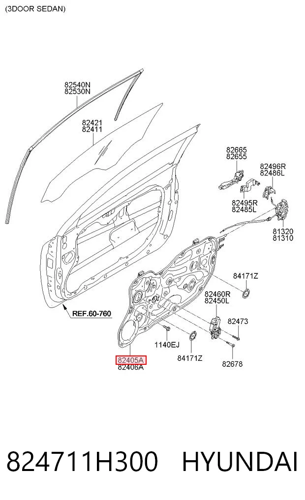824711H300 Hyundai/Kia