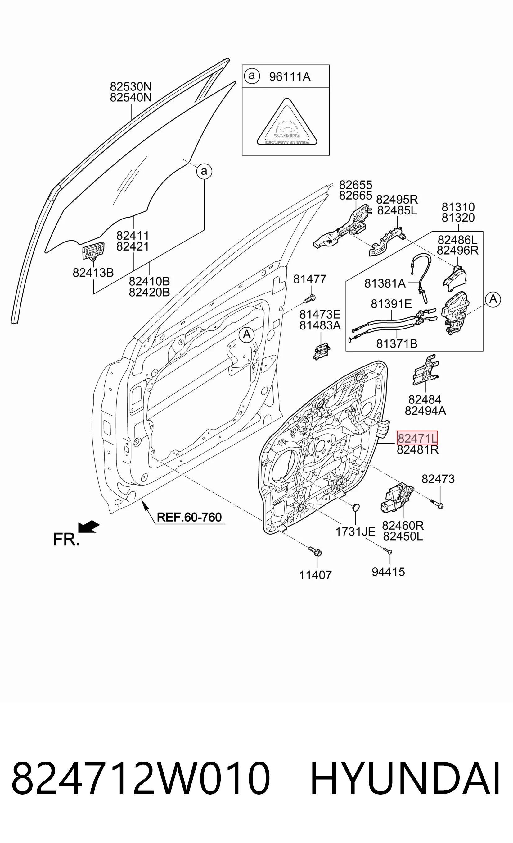 Kupić Mechanizm podnoszenia szyby drzwi przednich lewych Hyundai Santa Fe III DM w dobrej cenie