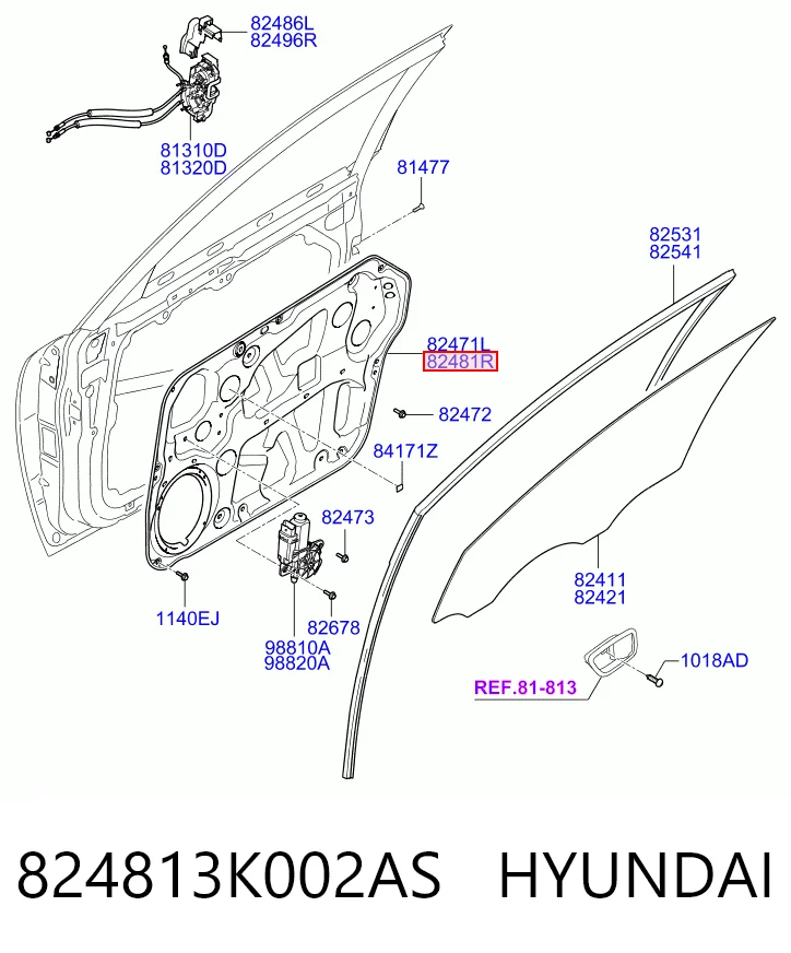 824813K002AS Hyundai/Kia