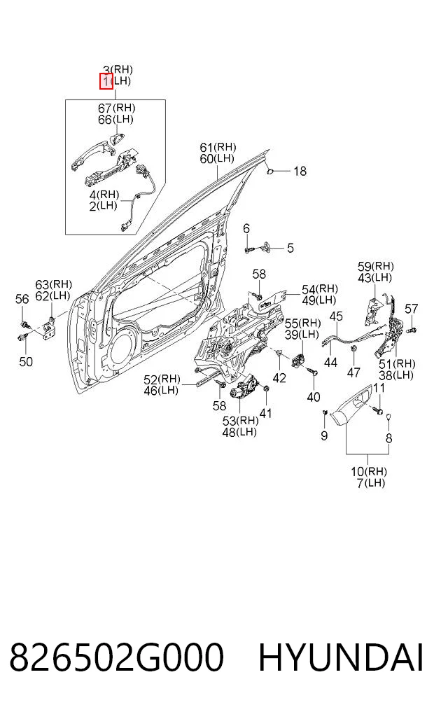 826502G000 Hyundai/Kia