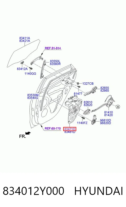 834012Y000 Hyundai/Kia