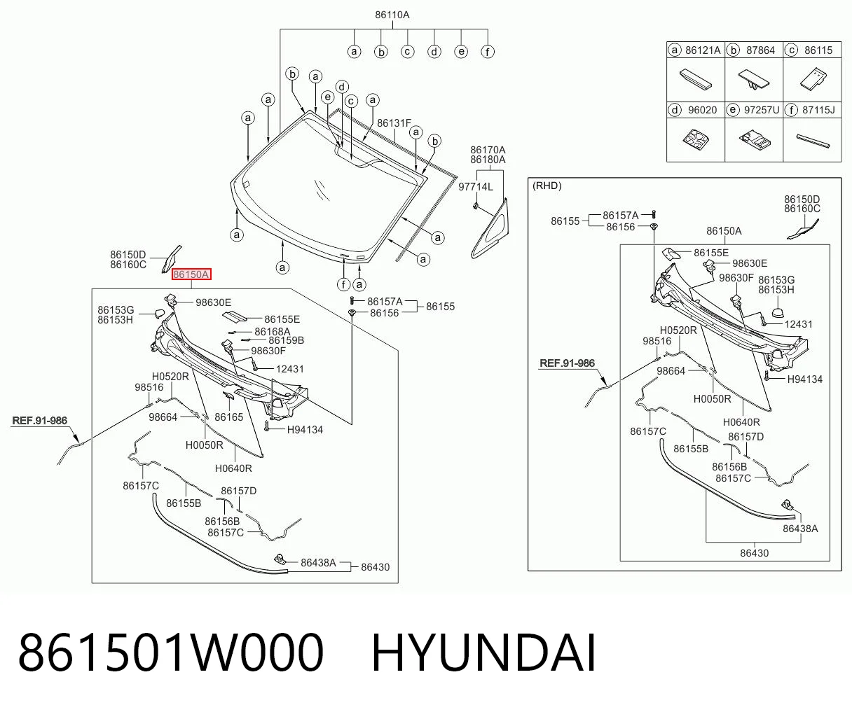 861501W000 Hyundai/Kia