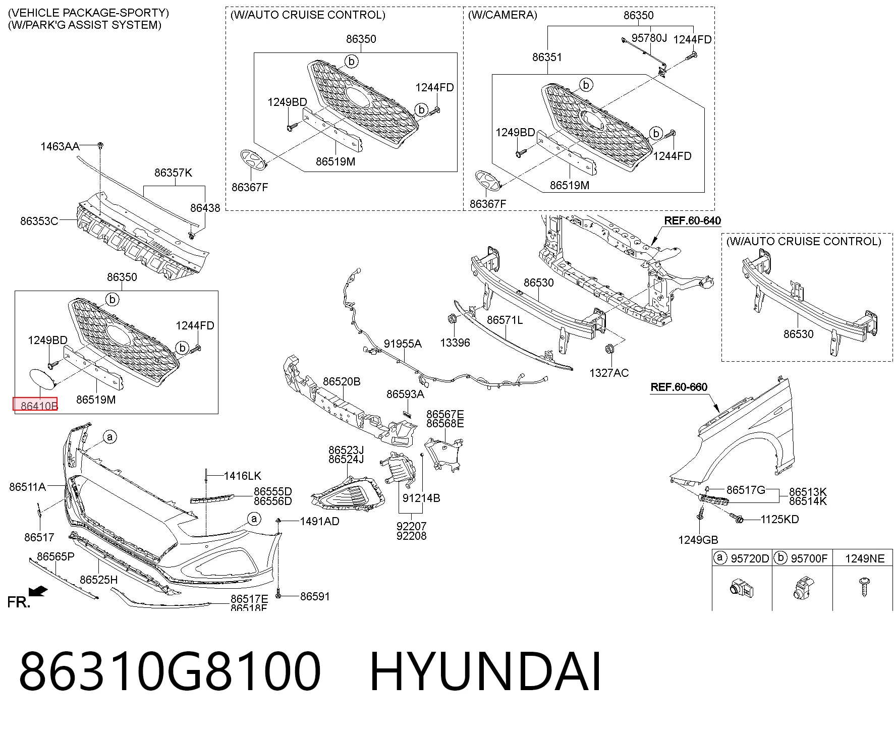 86310G8100 Hyundai/Kia Emblemat na atrapę chłodnicy