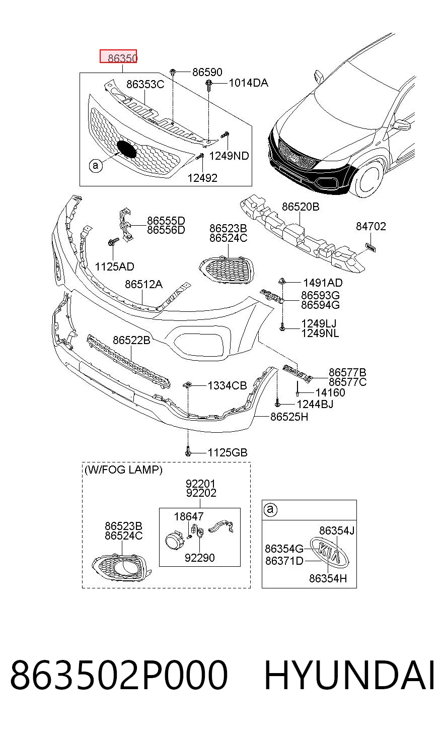 863502P000 Hyundai/Kia