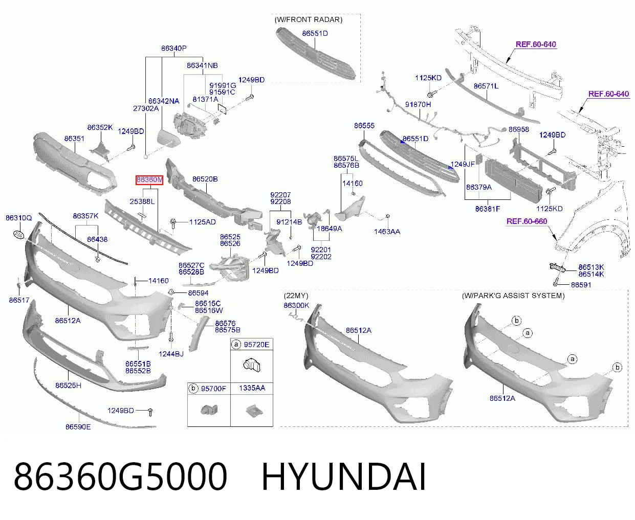 86360G5000 Hyundai/Kia