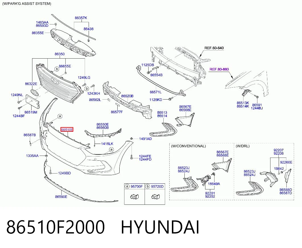 86510F2000 Hyundai/Kia