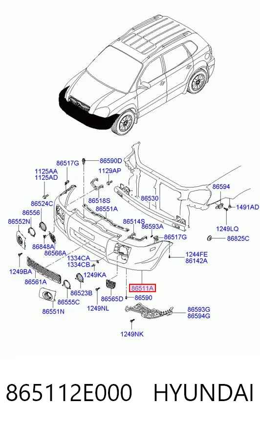 865112E000 Hyundai/Kia