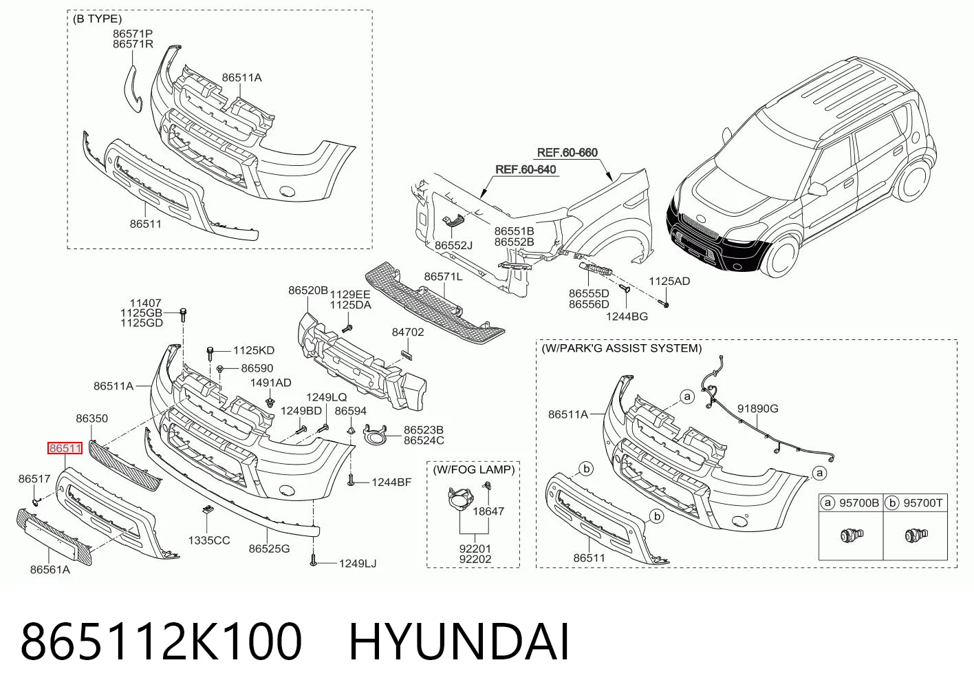 865112K100 Hyundai/Kia