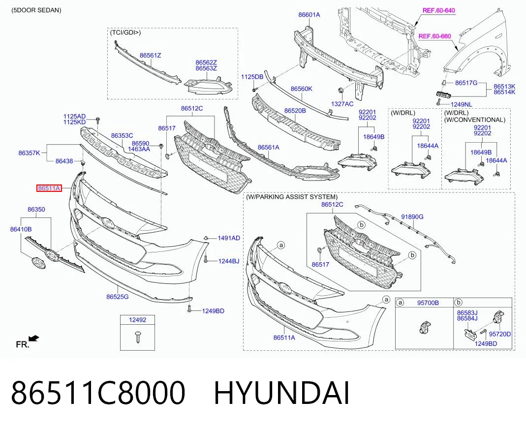 86511C8000 Hyundai/Kia