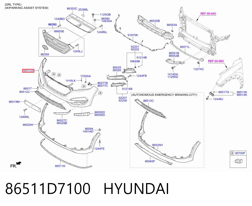 86511D7100 Hyundai/Kia