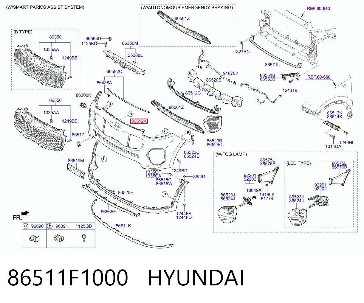 86511F1000 Hyundai/Kia