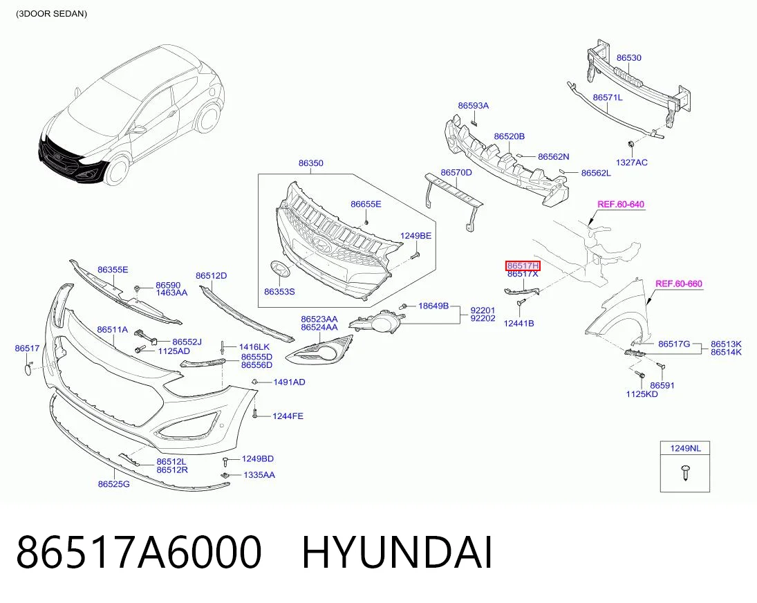 86517A6000 Hyundai/Kia