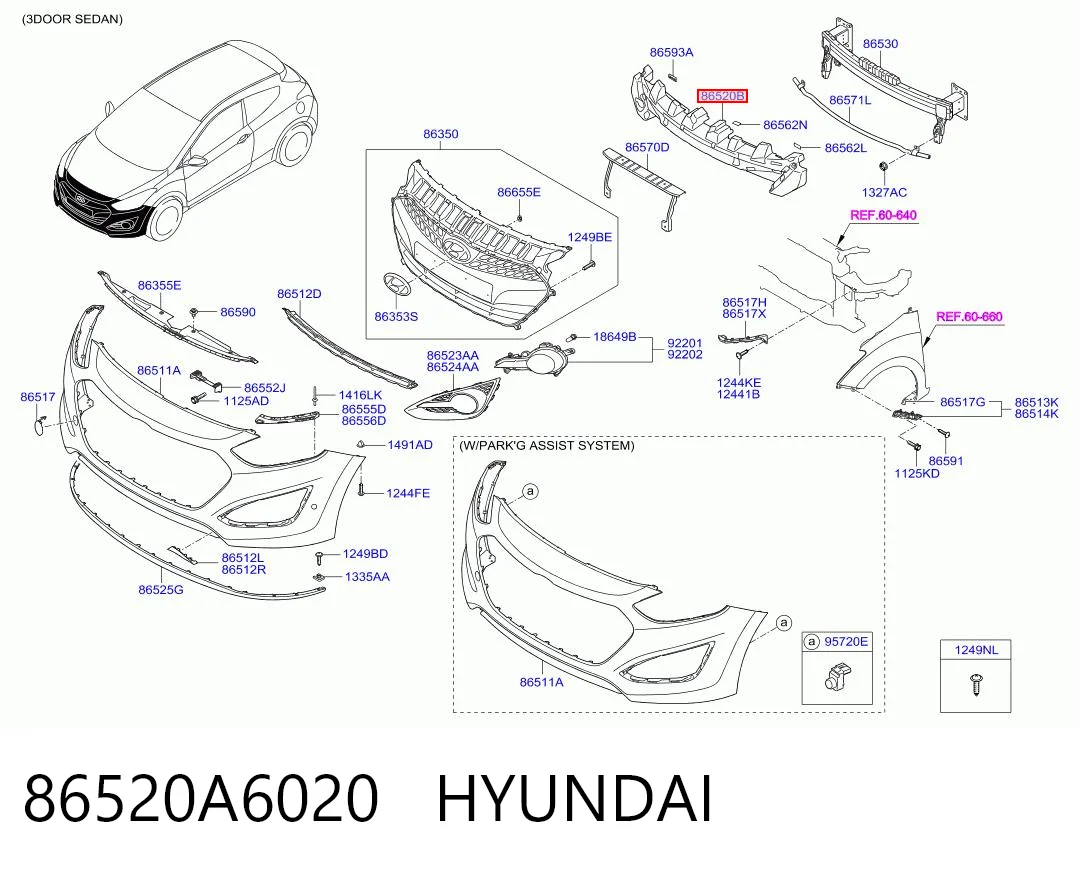 86520A6020 Hyundai/Kia