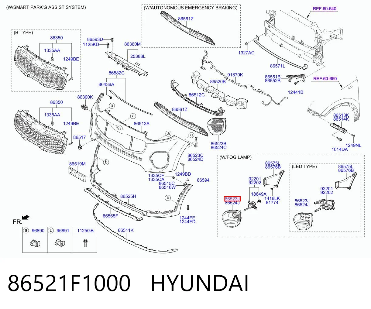 86521F1000 Hyundai/Kia