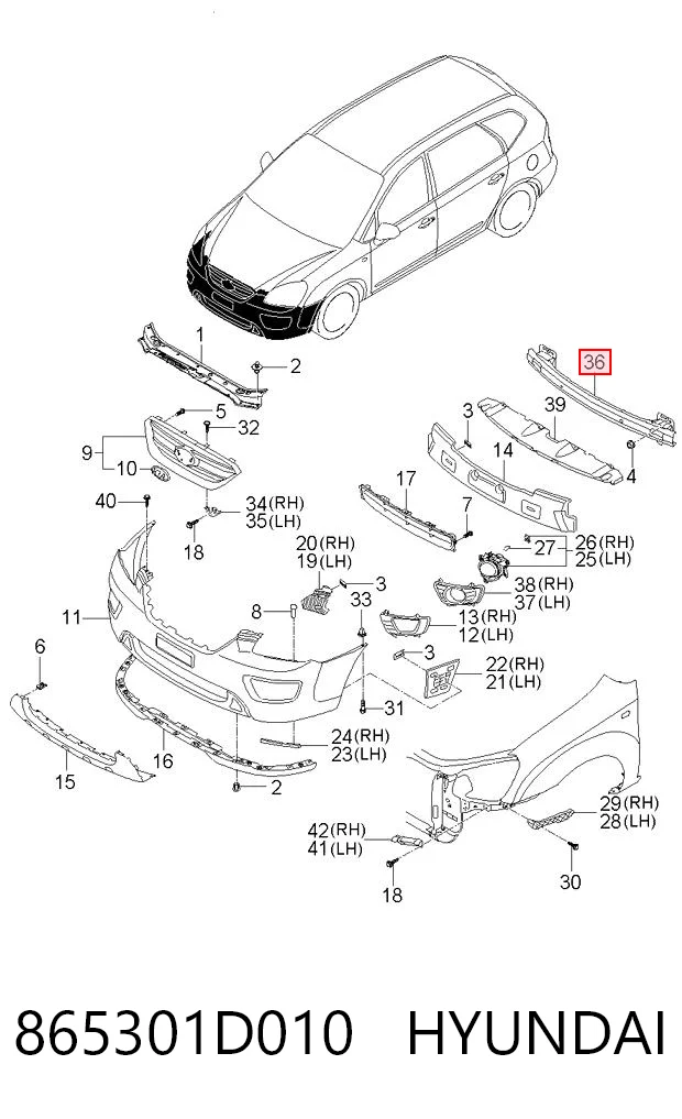865301D010 Hyundai/Kia