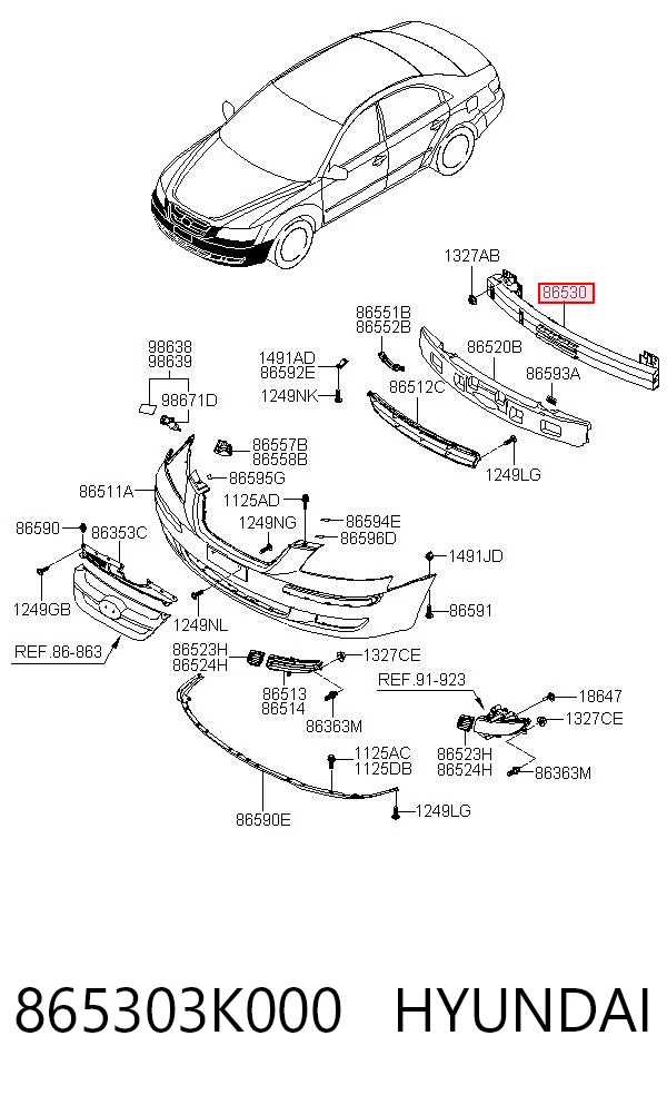 865303K000 Hyundai/Kia