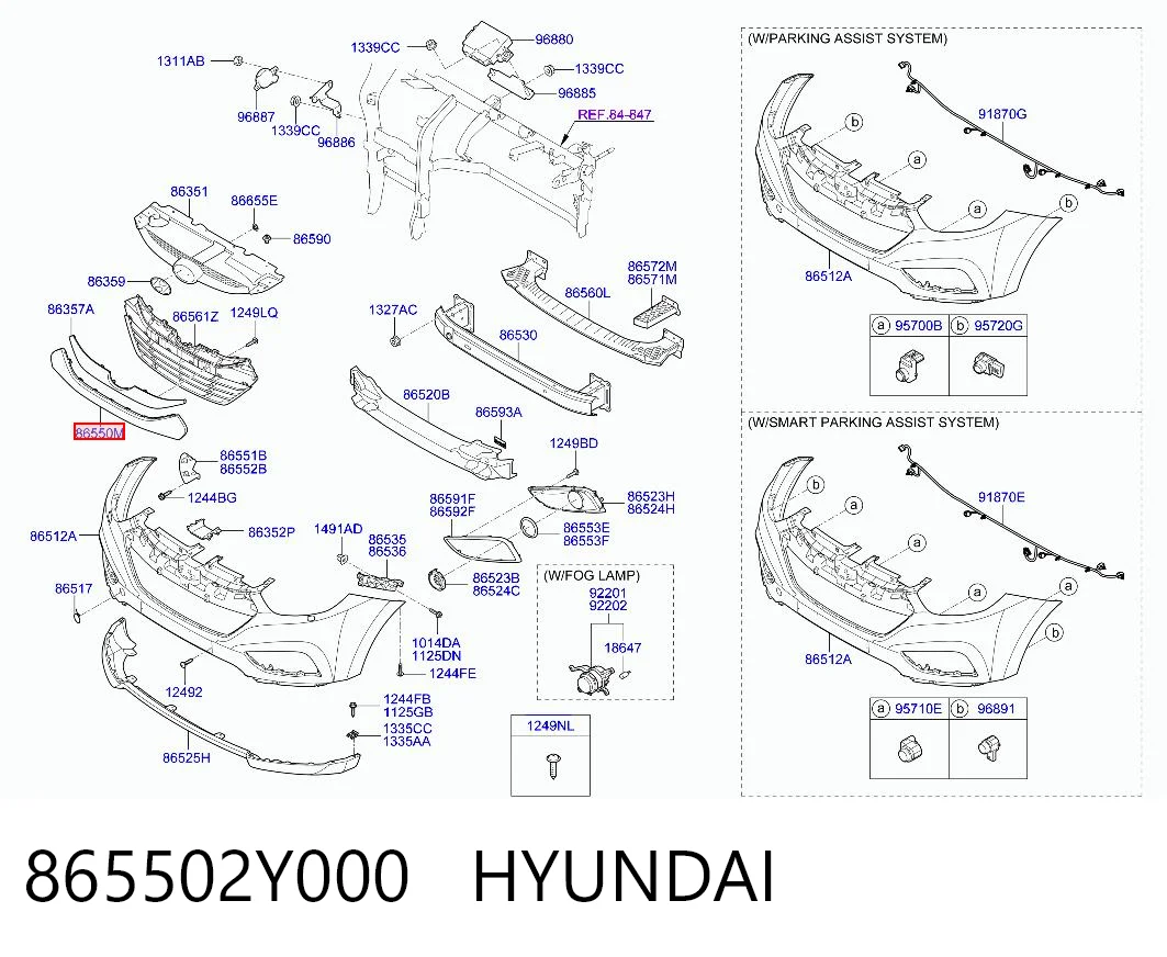 865502Y000 Hyundai/Kia