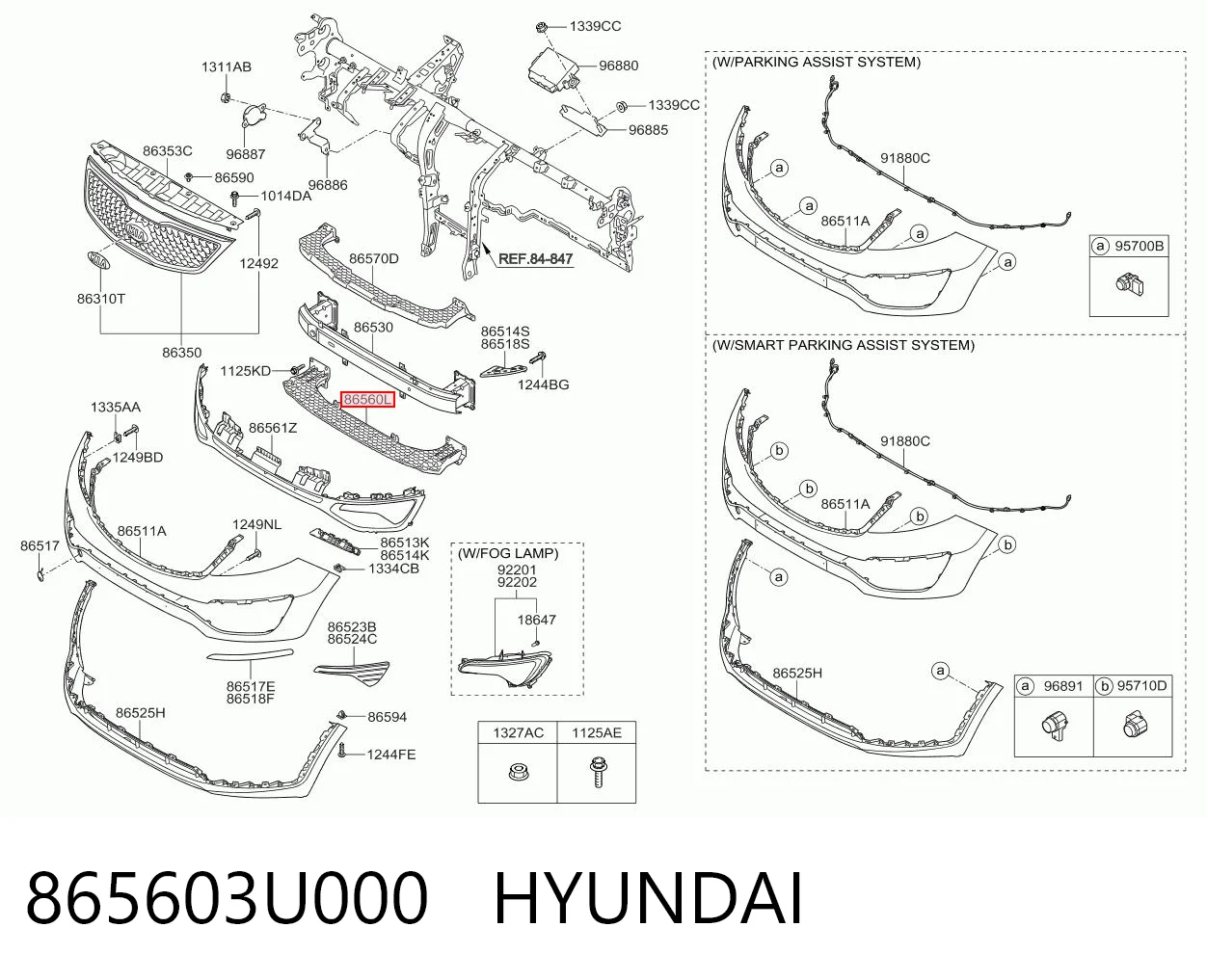 865603U000 Hyundai/Kia