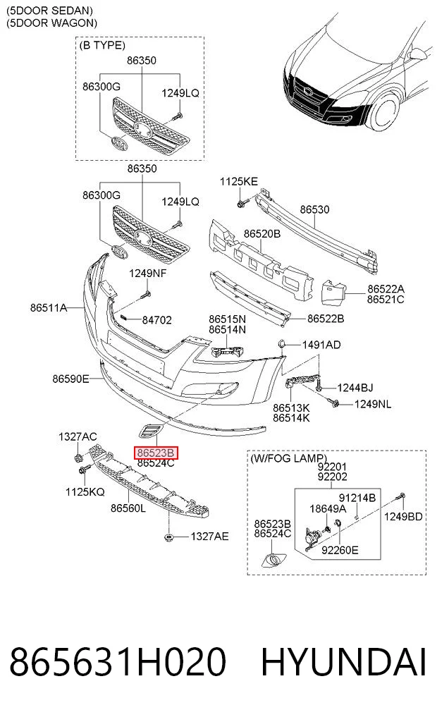 865631H020 Hyundai/Kia
