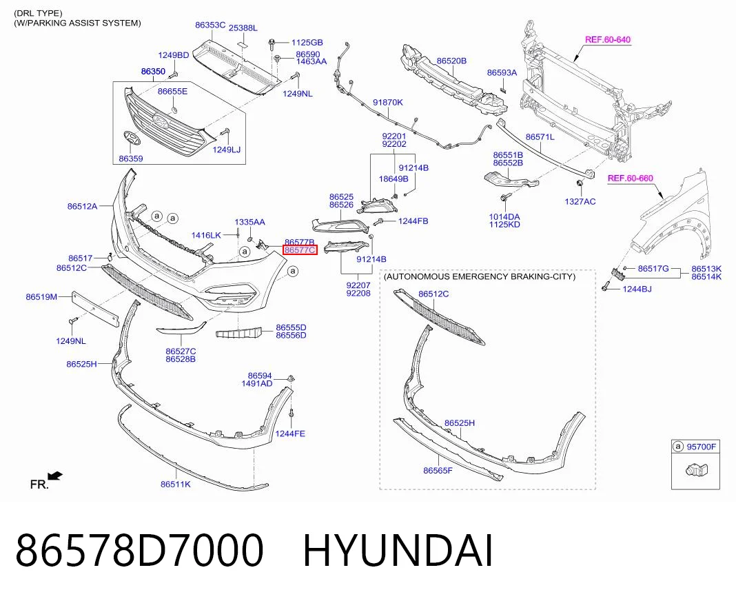 86578D7000 Hyundai/Kia