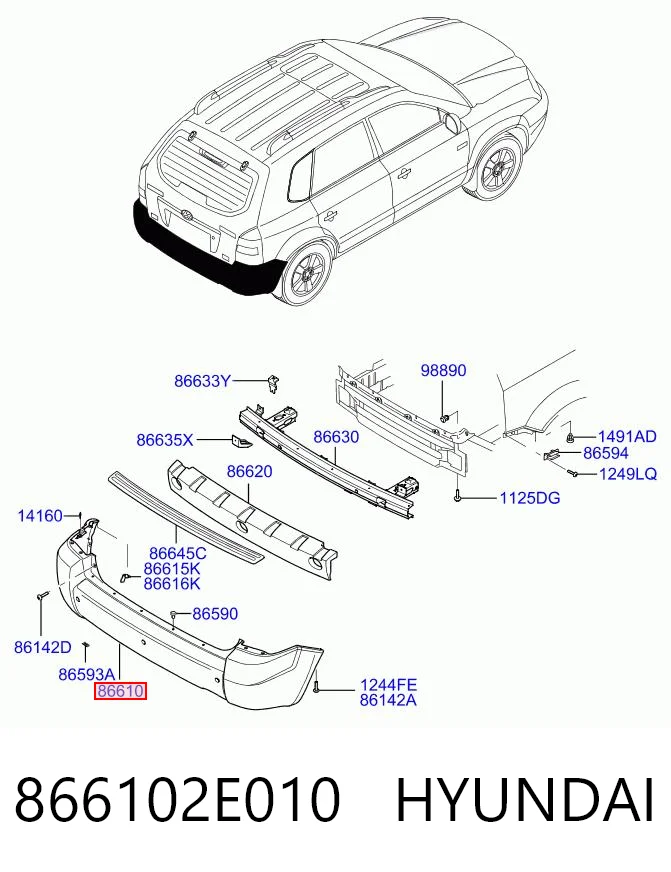 866102E010 Hyundai/Kia