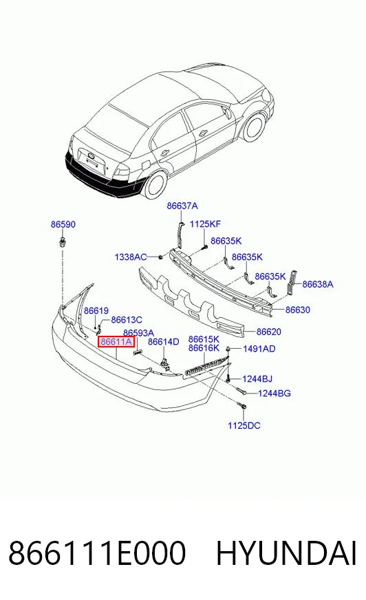 866111E000 Hyundai/Kia