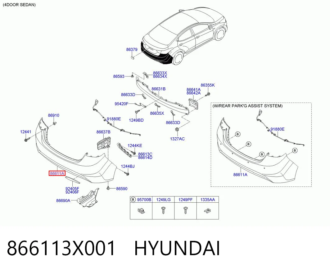 Kupić Zderzak tylny Hyundai Elantra V MD w dobrej cenie