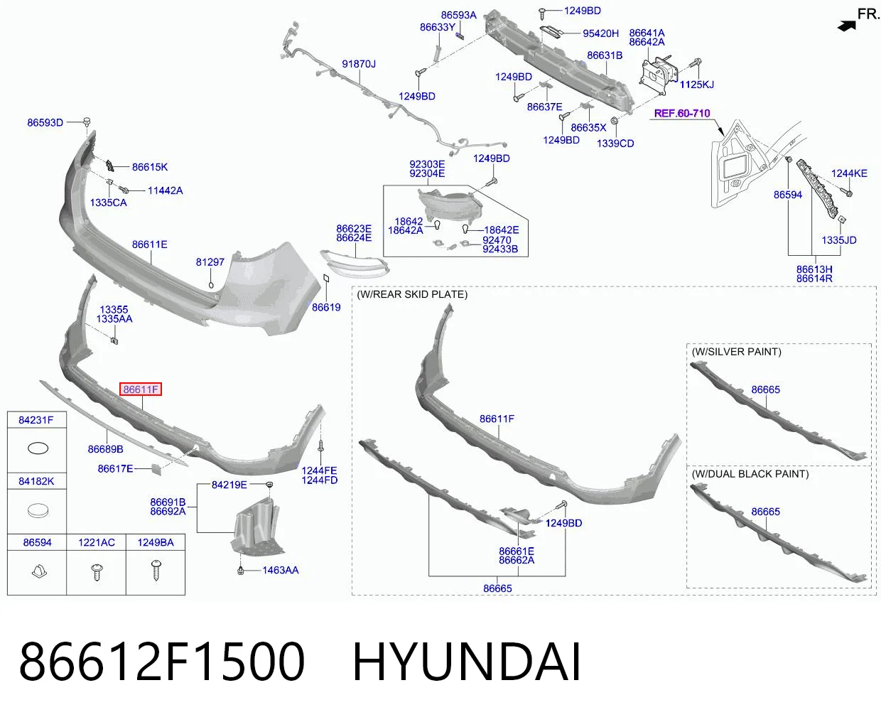 86612F1500 Hyundai/Kia