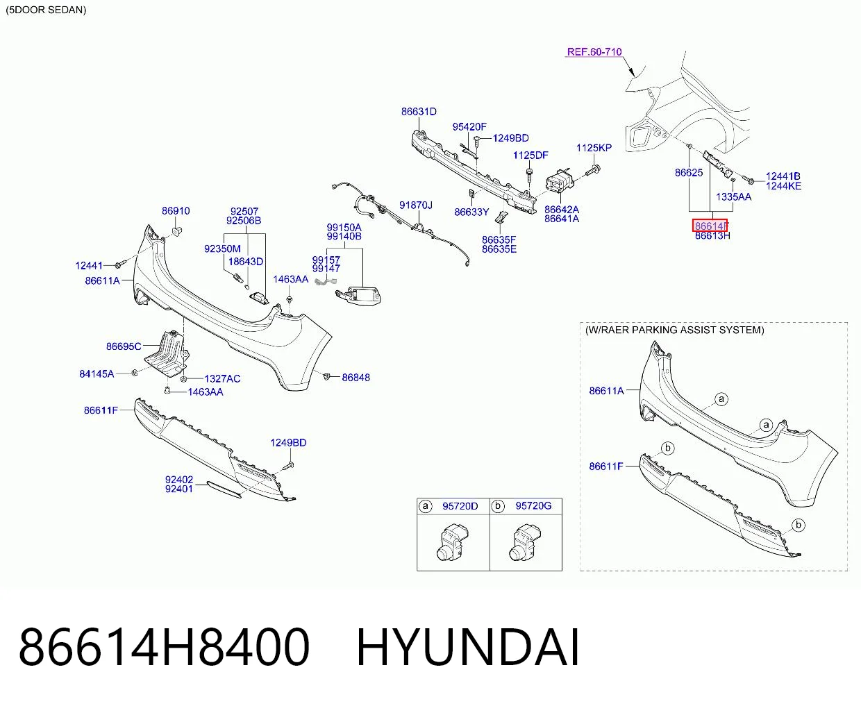 86614H8400 Hyundai/Kia