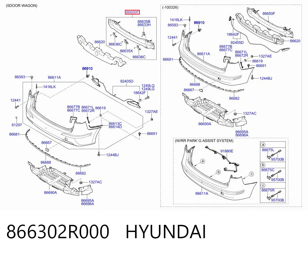 Wzmocnienie zderzaka tylnego do Hyundai I30  FD