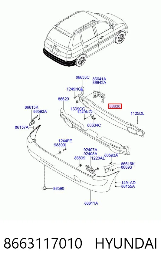 8663117010 Hyundai/Kia