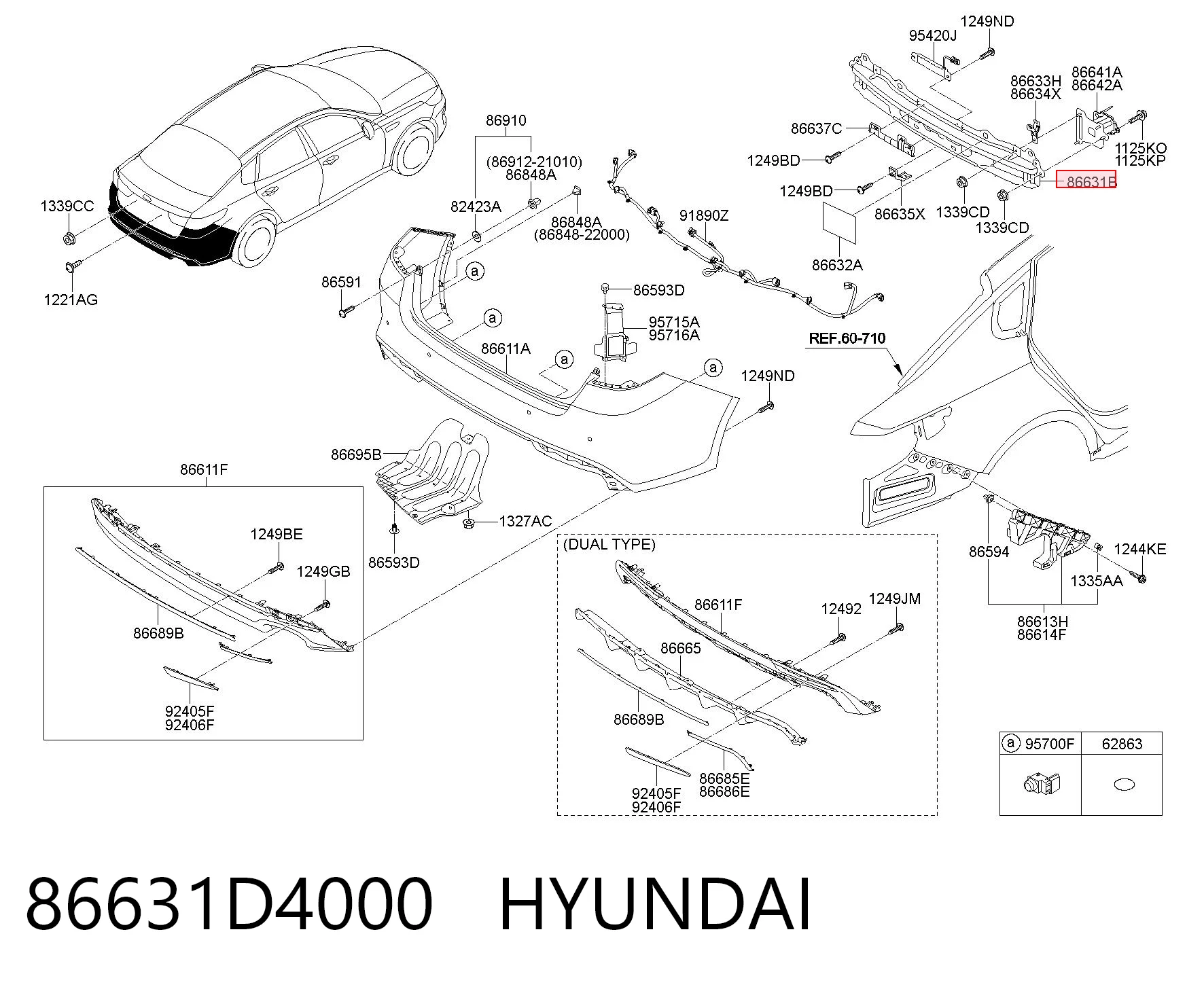 86631D4000 Hyundai/Kia