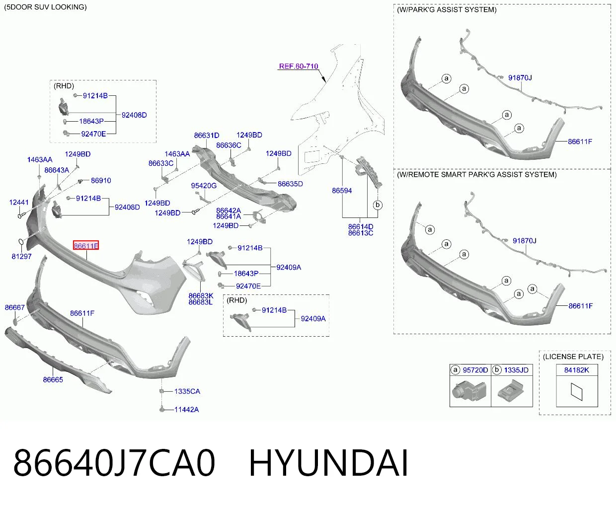 86640J7CA0 Hyundai/Kia