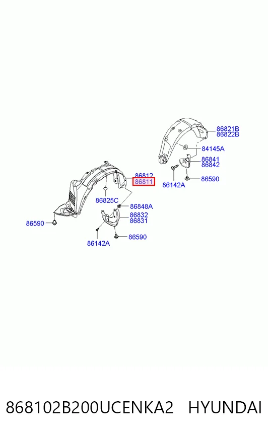 868102B200UCENKA2 Hyundai/Kia