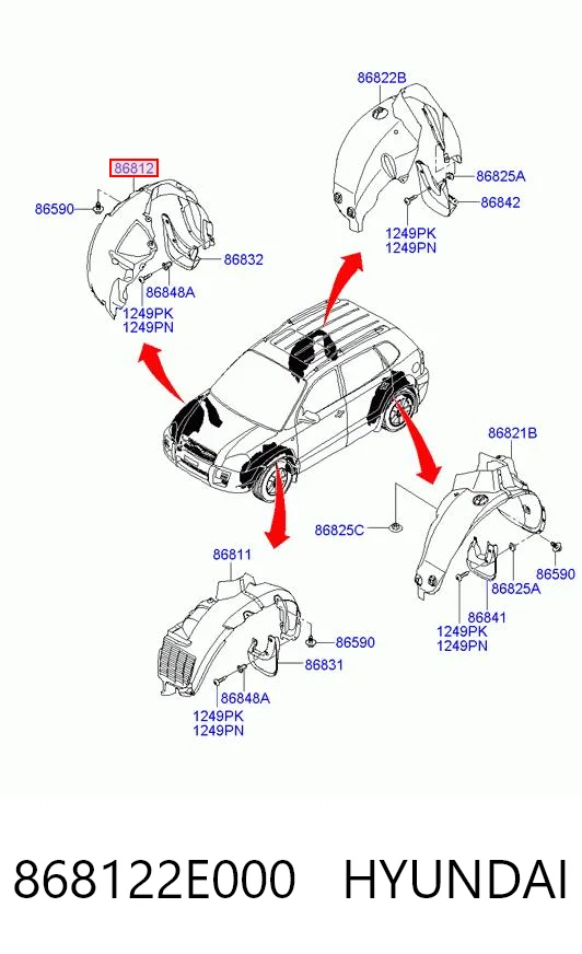 868122E000 Hyundai/Kia