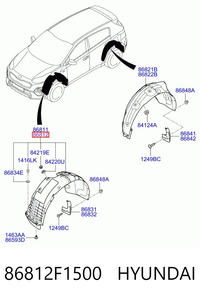 86812F1500 Hyundai/Kia