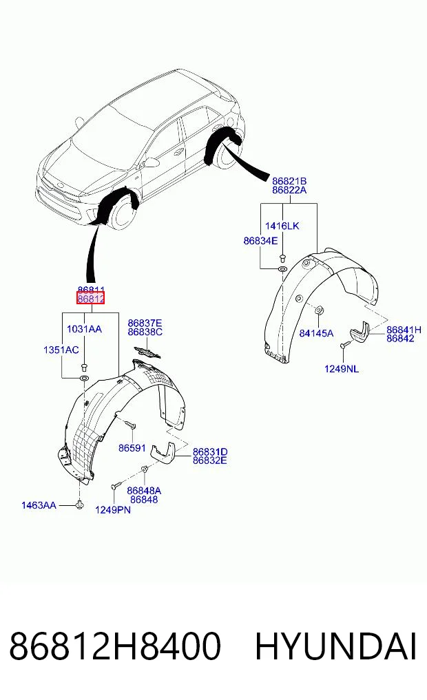 86812H8400 Hyundai/Kia
