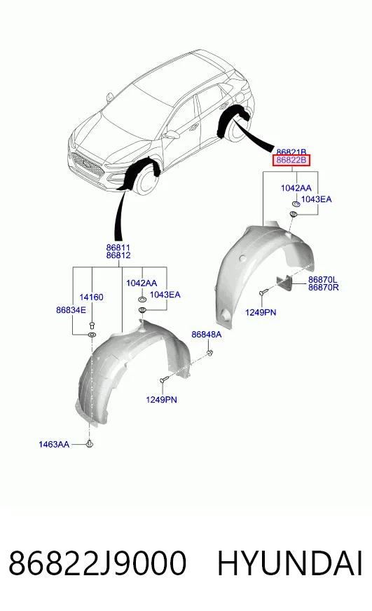 86822J9000 Hyundai/Kia