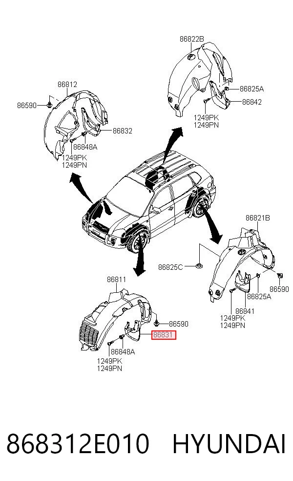 868312E010 Hyundai/Kia