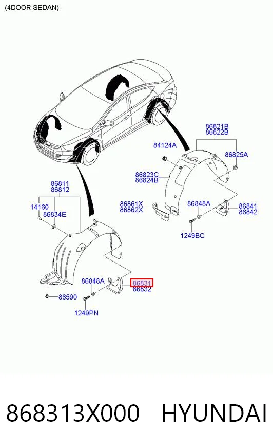 868313X000 Hyundai/Kia