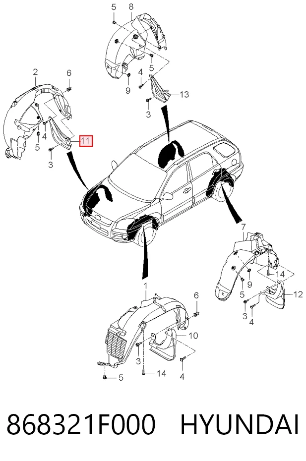 868321F000 Hyundai/Kia