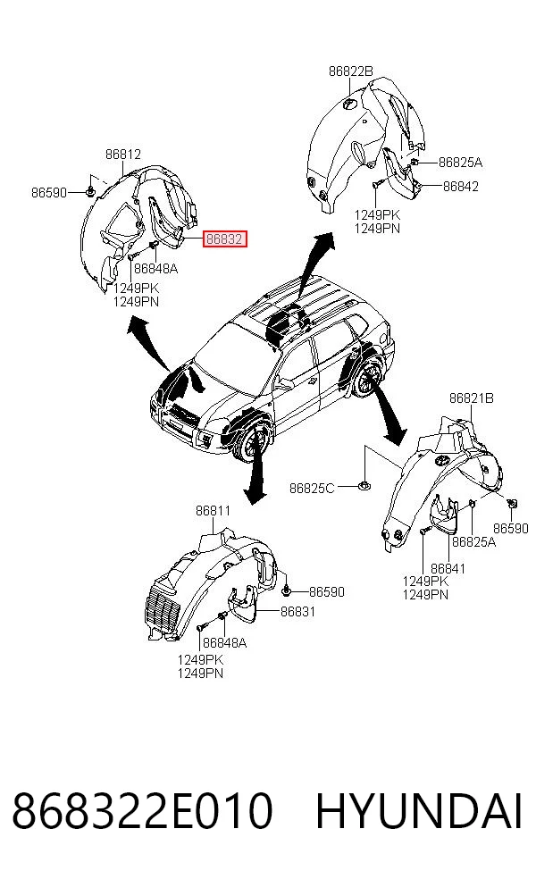 868322E010 Hyundai/Kia