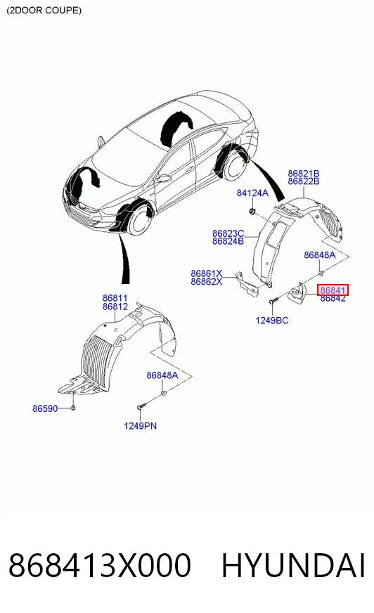868413X000 Hyundai/Kia