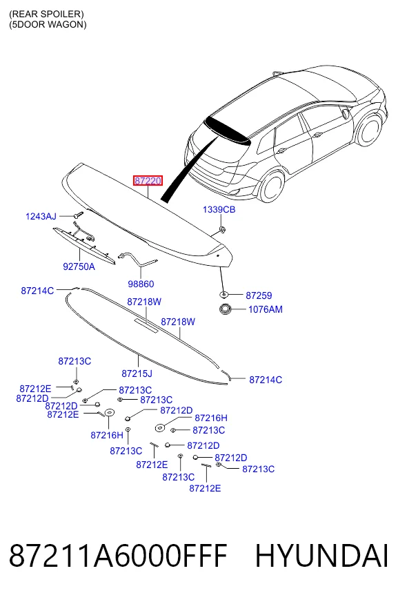 87211A6000FFF Hyundai/Kia