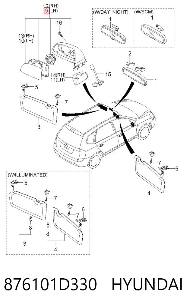 876101D330 Hyundai/Kia